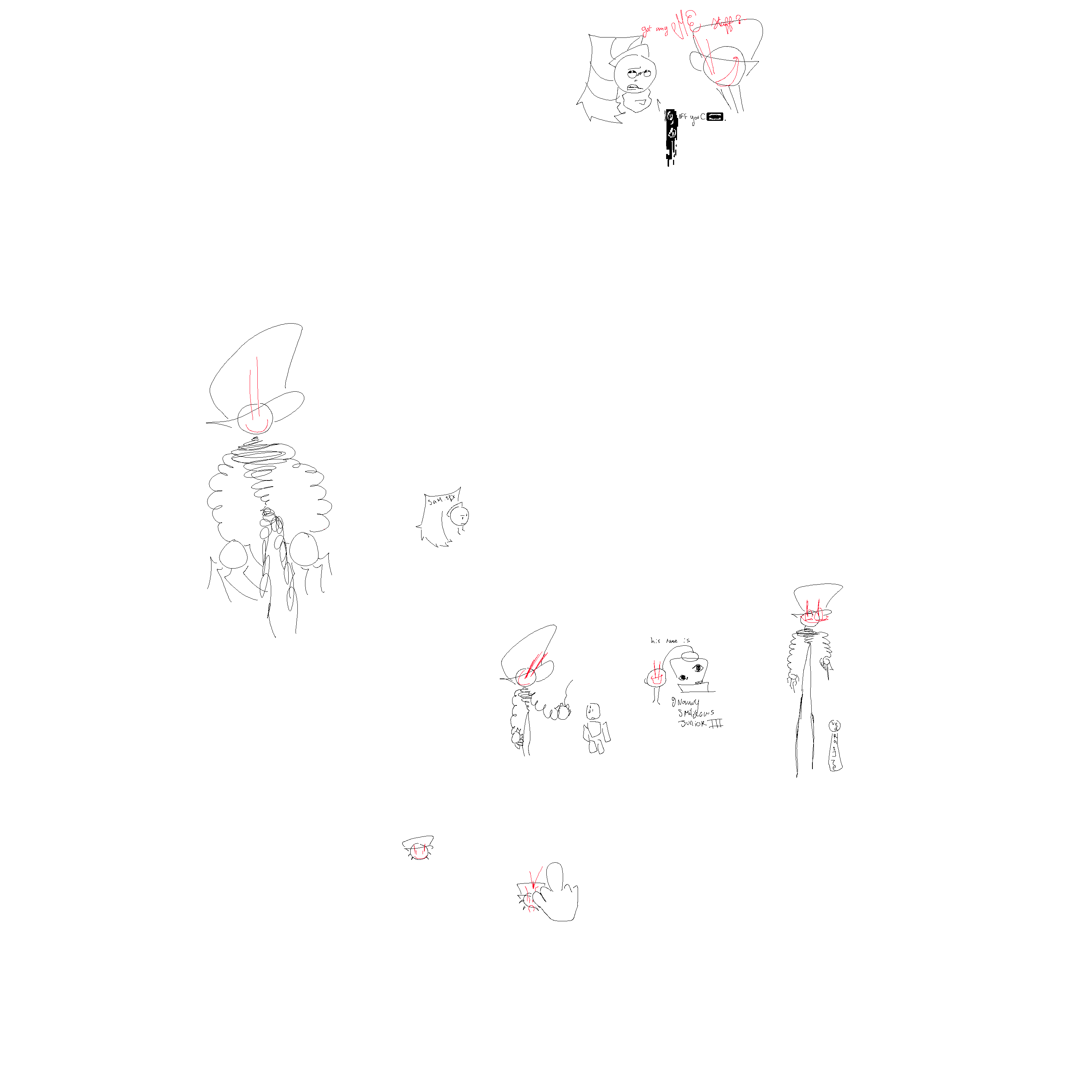 uhh more oc stuff + humanoid smiler guy